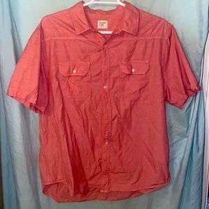Red Old Navy button front shirt